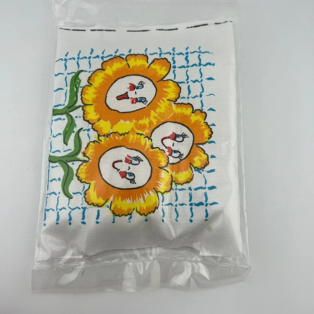 Vintage‎ Puffet Patch Flower Faces 791 Sealed Craft Kit Carousel Crafts
